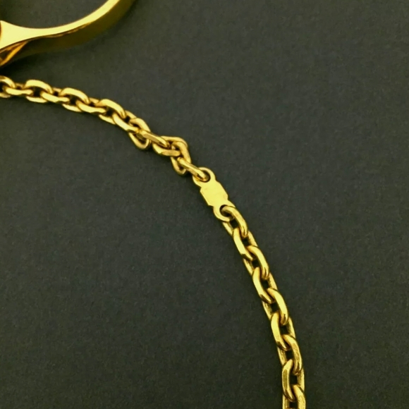 HERMES GOLDTONE GLOVES HOLDER/P1189 - Picture 7 of 11